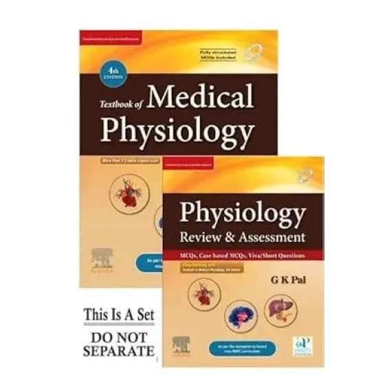 Textbook of Medical Physiology -4E & Physiology: Review & Assessment (MCQs, Clinical Case Studies, Viva/Short Questions) -1E