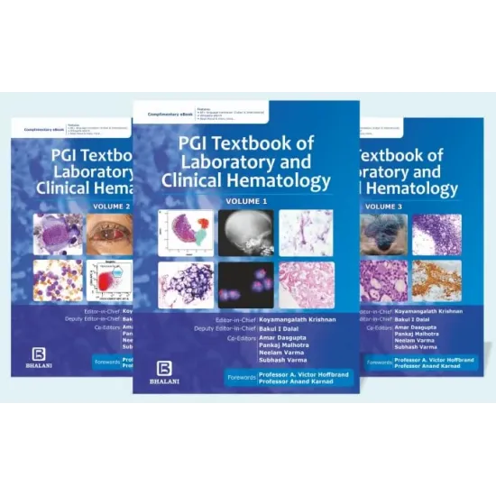 PGI Textbook of Laboratory and Clinical Hematology (3 Vol Set) - 1E