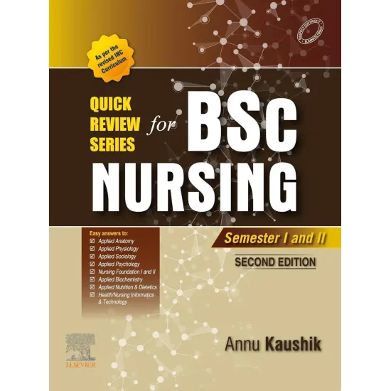 Quick Review Series for B.Sc. Nursing: 1st Year -2E