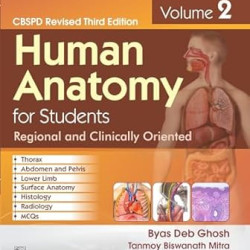 Human anatomy for students regional and clinically oriented, volume ii 1ST EDITION 2024