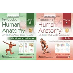 Textbook of human anatomy volume 5 (head neck and face volume 6 brain ( 2 volume set)